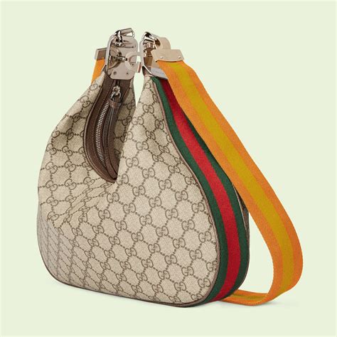 gucci attache large shoulder bag black|original Gucci shoulder bag.